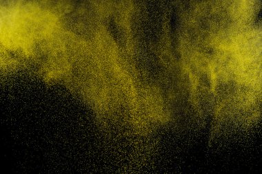 Soyut altın ve sarı boya Holi.