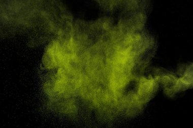 Soyut yeşil boya Holi.