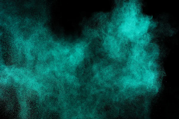 Abstract aquamarine  paint  Holi. — Stock Photo, Image