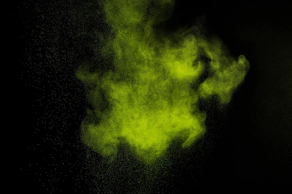 Abstract green paint Holi. — Stock Photo, Image