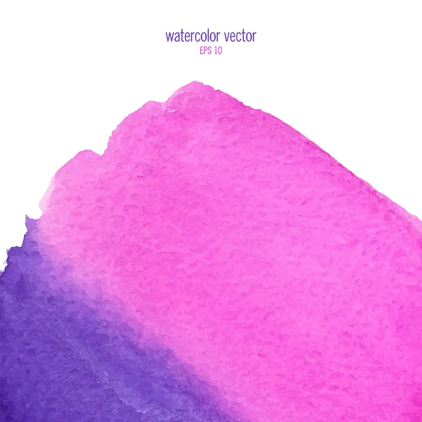 Roze en paarse aquarel vierkanter achtergrond — Stockvector