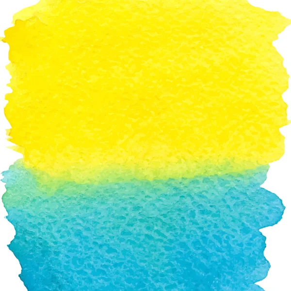 Žluté a modré akvarel hranatější pozadí — Stockový vektor