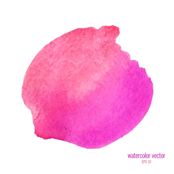 Roze en rood aquarel cirkel — Stockvector