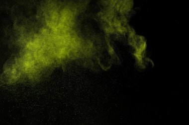 Soyut yeşil boya Holi.