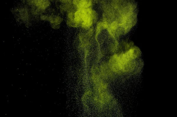 Groene verf Holi abstract. — Stockfoto