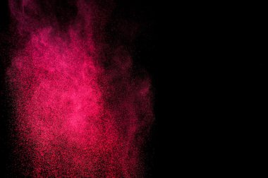 Holi soyut kırmızı ve pembe boya.