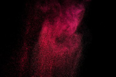 Holi soyut kırmızı ve pembe boya.