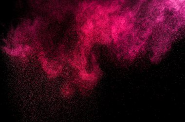 Holi soyut kırmızı ve pembe boya.