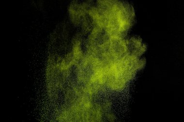Soyut yeşil boya Holi.