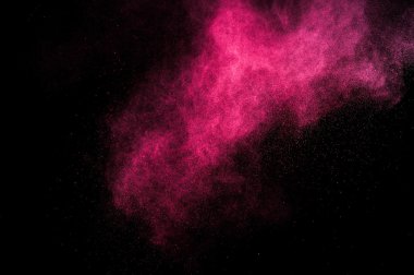 Holi soyut kırmızı ve pembe boya.