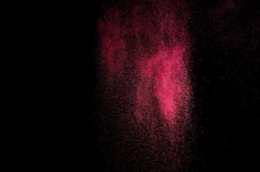 Holi soyut kırmızı ve pembe boya.