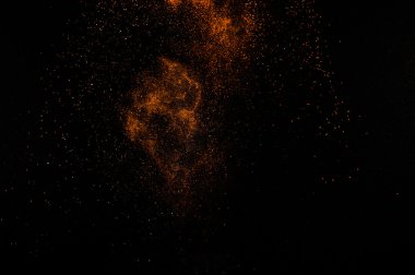 Soyut turuncu boya Holi.