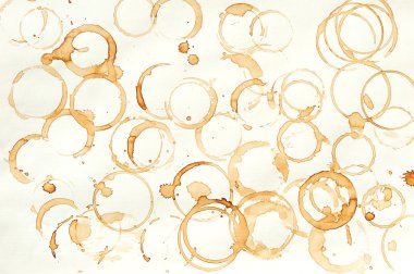 Kahve suluboya lekesi .