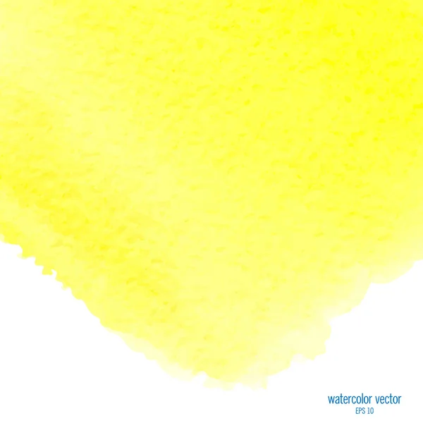 Gelbe Aquarell quadratischen Hintergrund — Stockvektor