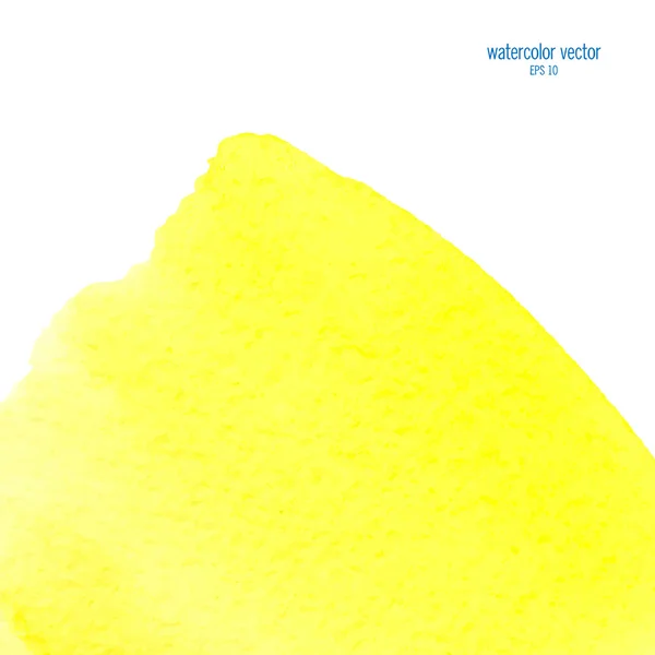 Yellow watercolor squarer background — Stockvector