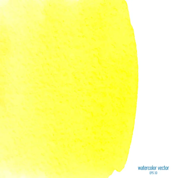 Yellow watercolor squarer background — Stockvector