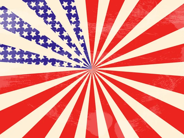 Винтажный американский флаг — стоковый вектор