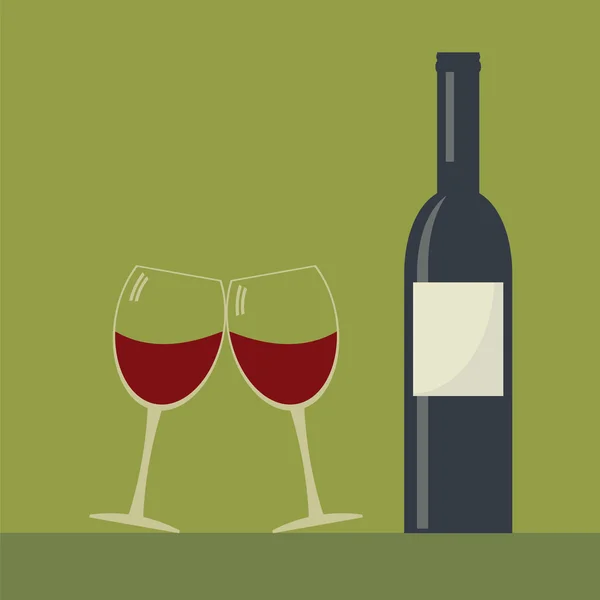 Порцію вина . — стоковий вектор