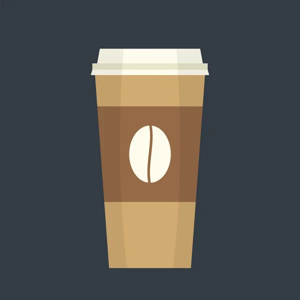 Tek kullanımlık kahve fincanı — Stok Vektör
