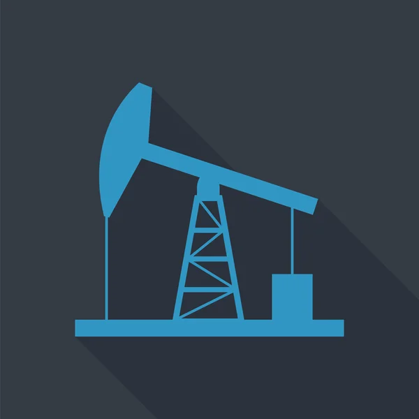 Icono de derrick de aceite . — Vector de stock