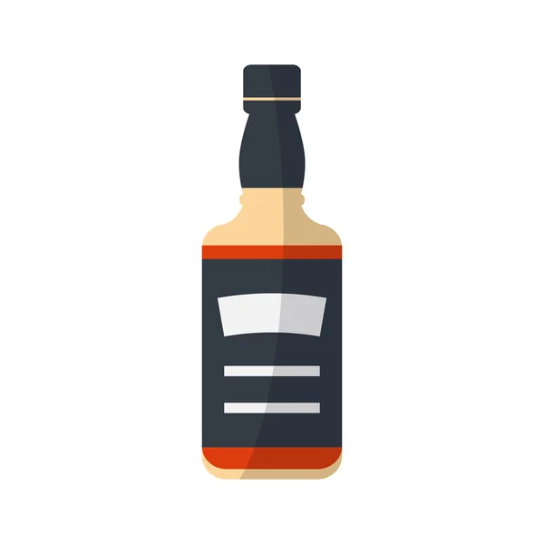 Whiskey bottle  vector. — Stock Vector