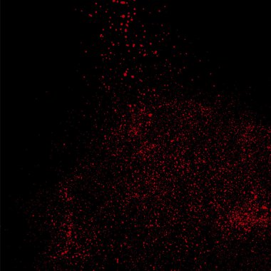 Siyah bir zemin üzerine kırmızı grenli soyut doku.