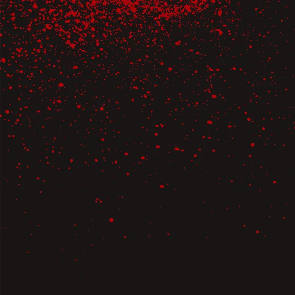 Textura abstracta granulada roja sobre fondo negro . — Vector de stock