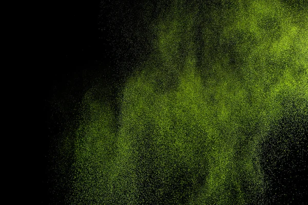 Abstrakt grön färg Holi. — Stockfoto