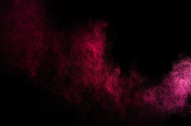 Holi soyut kırmızı ve pembe boya.