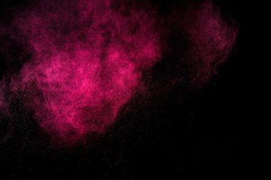 Holi soyut kırmızı ve pembe boya.