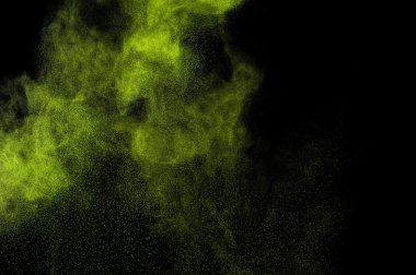 Soyut yeşil boya Holi.