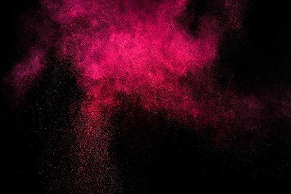 추상 빨간색 및 분홍색 페인트 Holi. — 스톡 사진