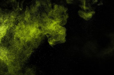Soyut yeşil boya Holi.