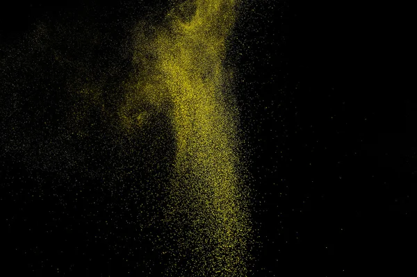 Abstract yellow and gold  paint Holi. — Stock Photo, Image