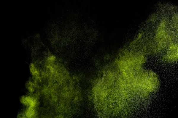 Groene verf Holi abstract. — Stockfoto