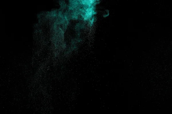 Abstract aquamarine  paint  Holi. — Stock Photo, Image
