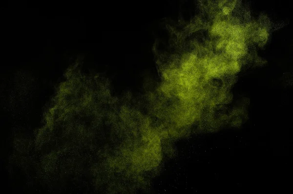 Groene verf Holi abstract. — Stockfoto