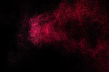 Holi soyut kırmızı ve pembe boya.