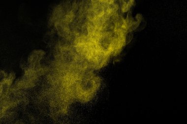 Soyut altın ve sarı boya Holi.