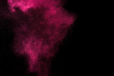 Holi soyut kırmızı ve pembe boya.