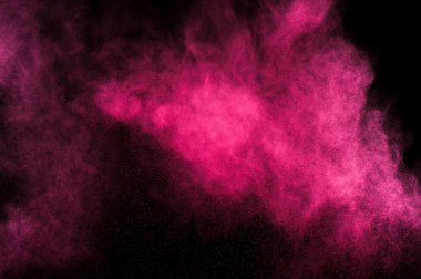 Holi soyut kırmızı ve pembe boya.