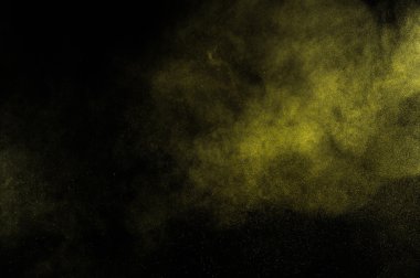 Soyut altın ve sarı boya Holi.