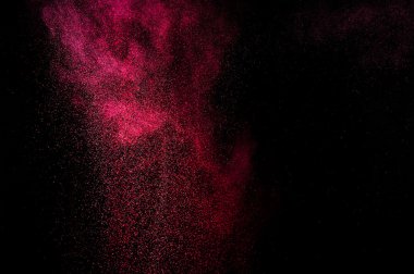 Holi soyut kırmızı ve pembe boya.