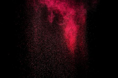 Holi soyut kırmızı ve pembe boya.