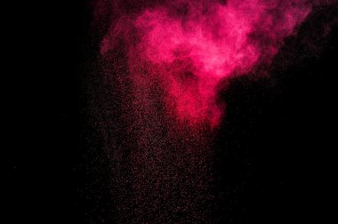 Holi soyut kırmızı ve pembe boya.