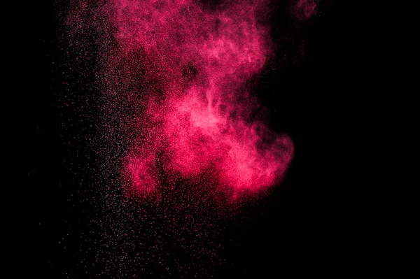추상 빨간색 및 분홍색 페인트 Holi. — 스톡 사진