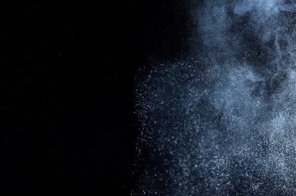abstract white powder explosion  