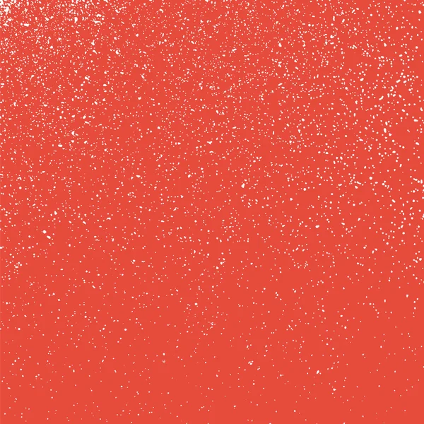 Textura blanca granulada sobre fondo rojo . — Vector de stock