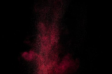 Holi soyut kırmızı ve pembe boya.