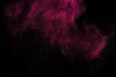 Holi soyut kırmızı ve pembe boya.